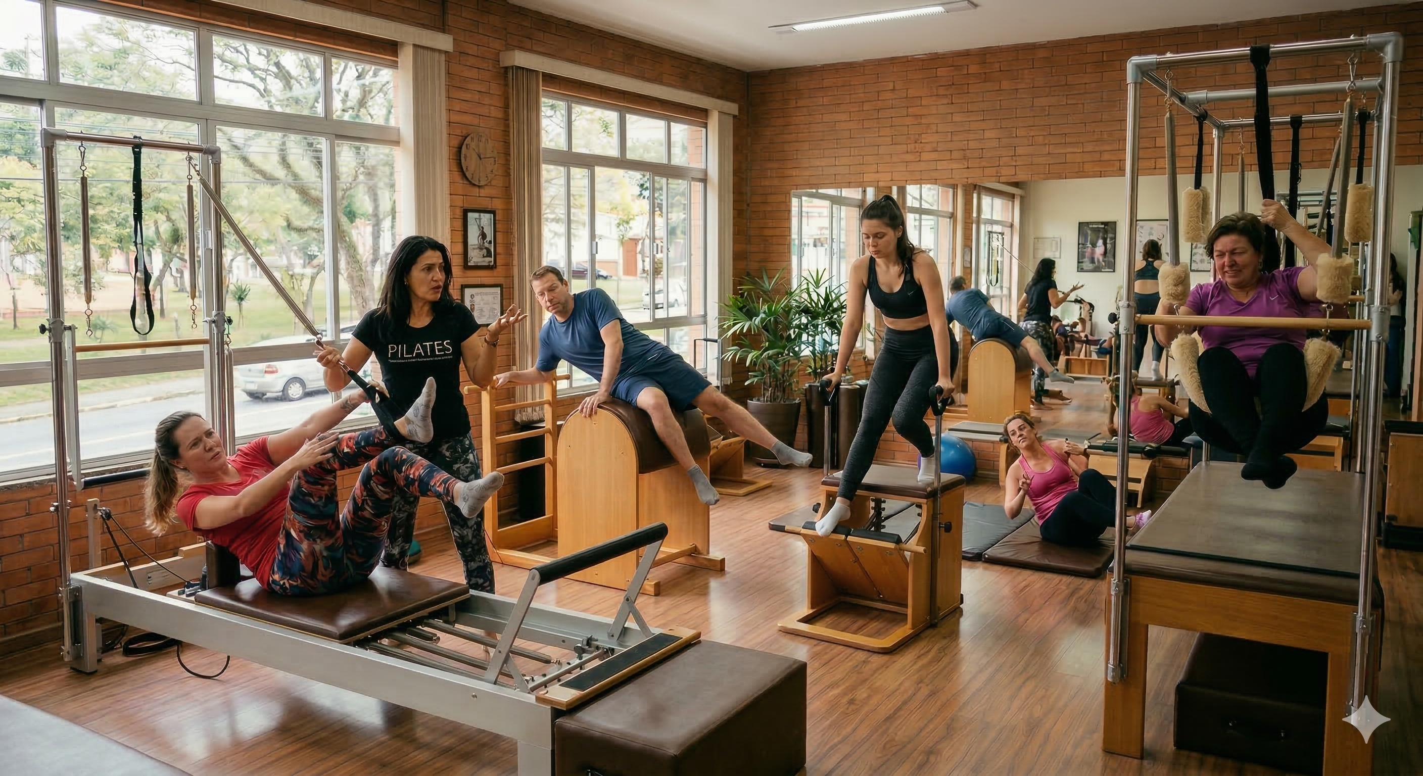 Pilates Circuito — aparelhos diferentes na mesma sala